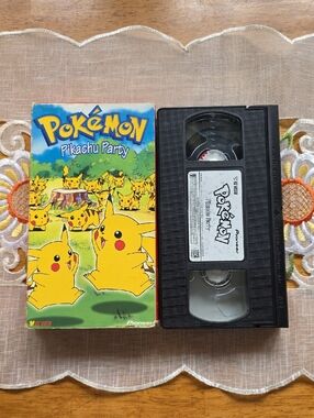 Pokémon: Vol. 12: Pikachu Party Vintage 90s VHS Tape Movie 75 Min.
